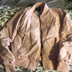 Express pink bomber jacket size small